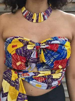 Top bandeau Senia à motif 6