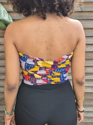 Top bandeau Senia à motif 7