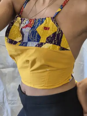 Top dos nu Senia jaune