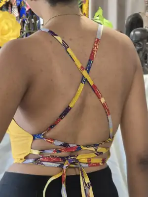 Top dos nu Senia jaune 3