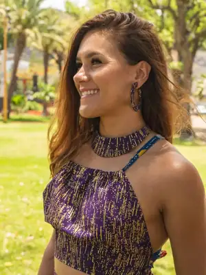 Top dos nu Senia mauve