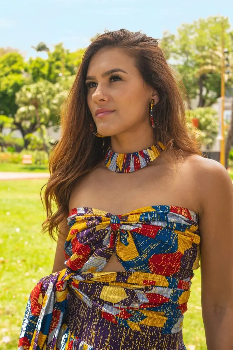 Top bandeau Senia à motif