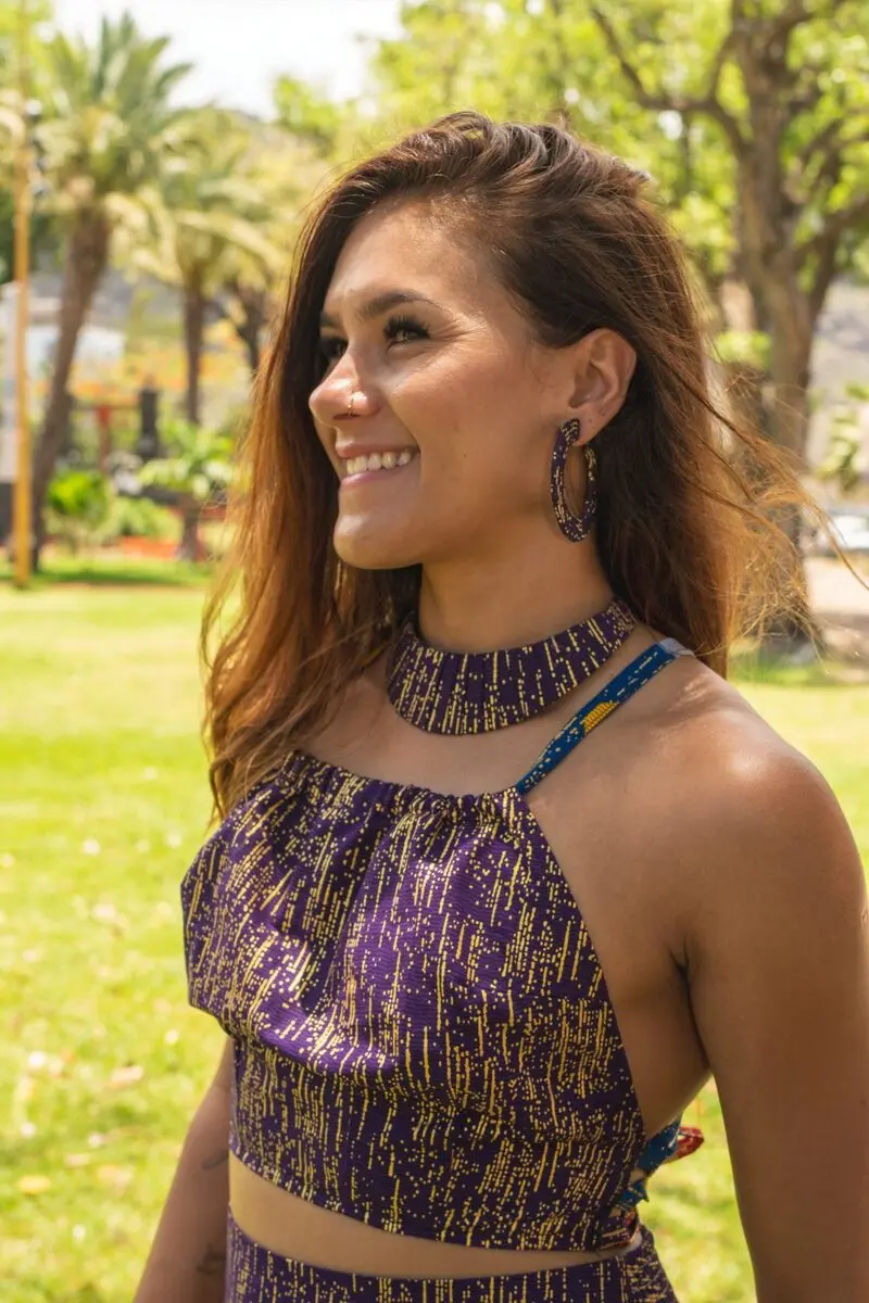 Top dos nu Senia mauve
